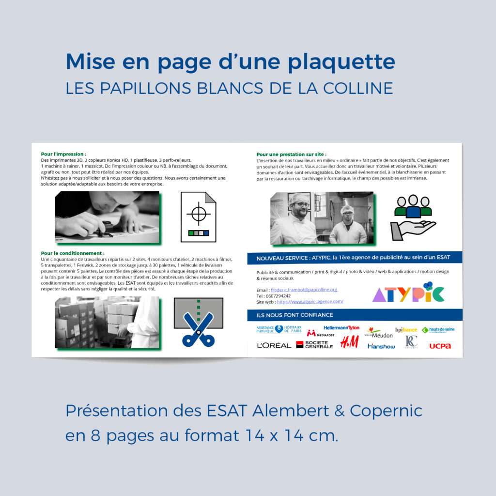 Mockup plaquette ESAT double page