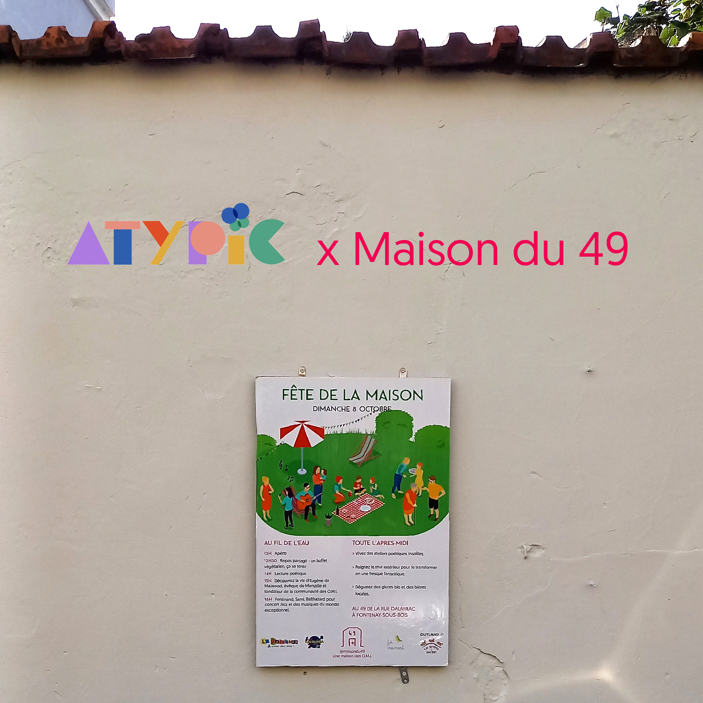 Affiche "Fête de la maison"